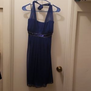 Blue Halter Dress